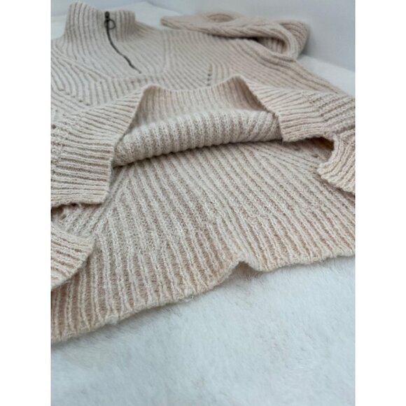 NWOT LINE Size M Label Georgia Half Zip Sweater Beige MSRP $345 - Picture 8 of 11